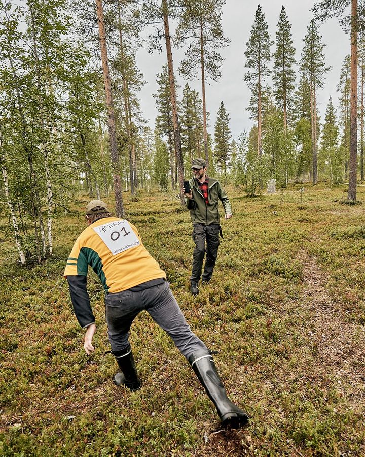 Another challenge requires competitors to hug as many trees as they can in a minute (Credit: Eat Shoot Drive)