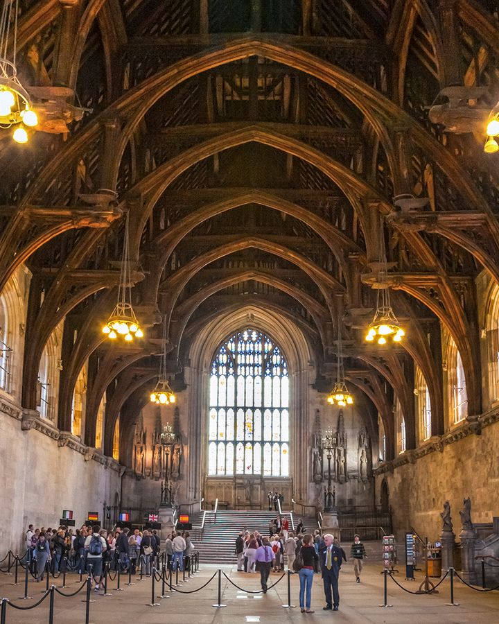 Le magnifique toit en bois de Westminster Hall a été commandé par Richard II en 1393 (Crédit : Pawel Libera/Getty Images)