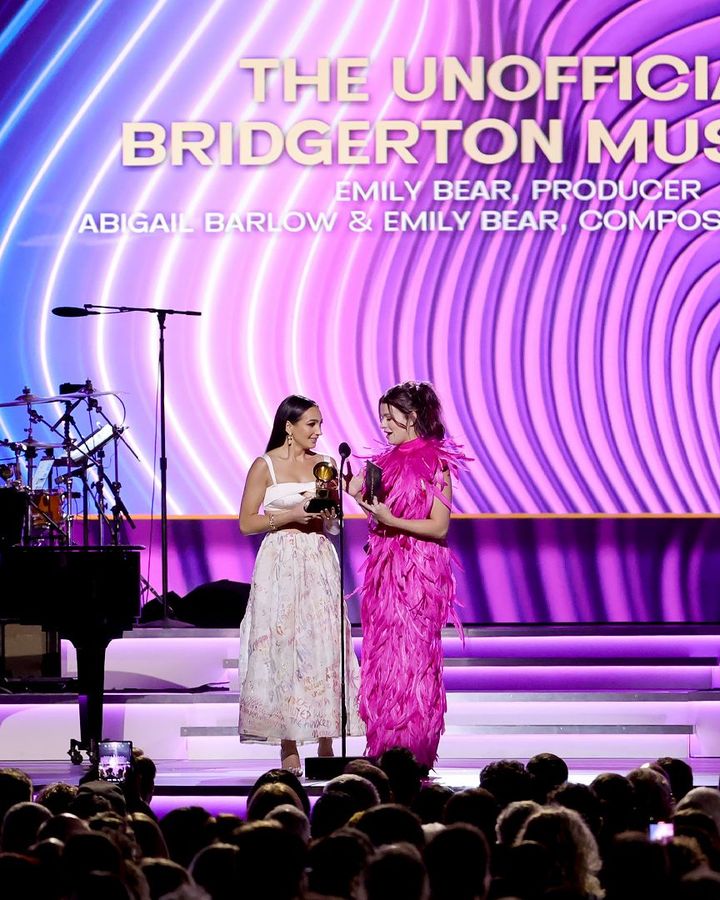 Barlow and Bear won a Grammy for their Bridgerton musical in 2022 (Credit: Getty Images)