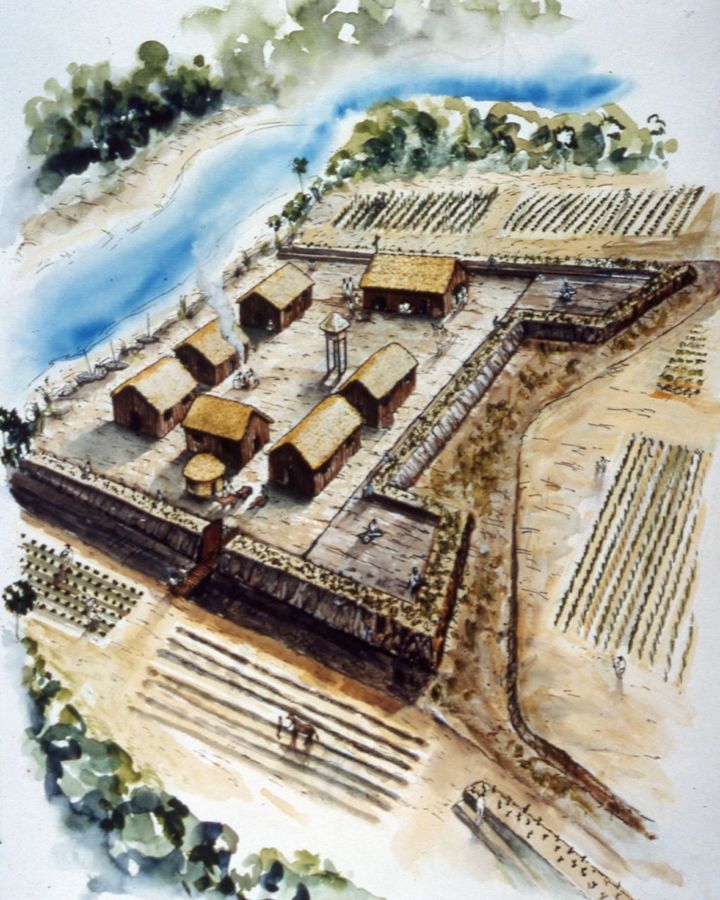 Fort Mose was the first legally sanctioned free Black settlement in what would become the US (Credit: FloridasHistoricCoast.com)
