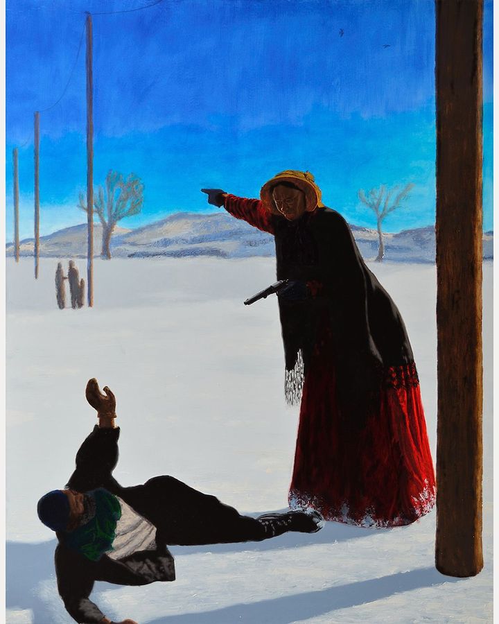 In Harriet Tubman en route to Canada (2012), Kimathi Donkor envisages a scene from the life of the abolitionist (Credit: Courtesy of artist and Niru Ratnam/ Tim Bowitch)