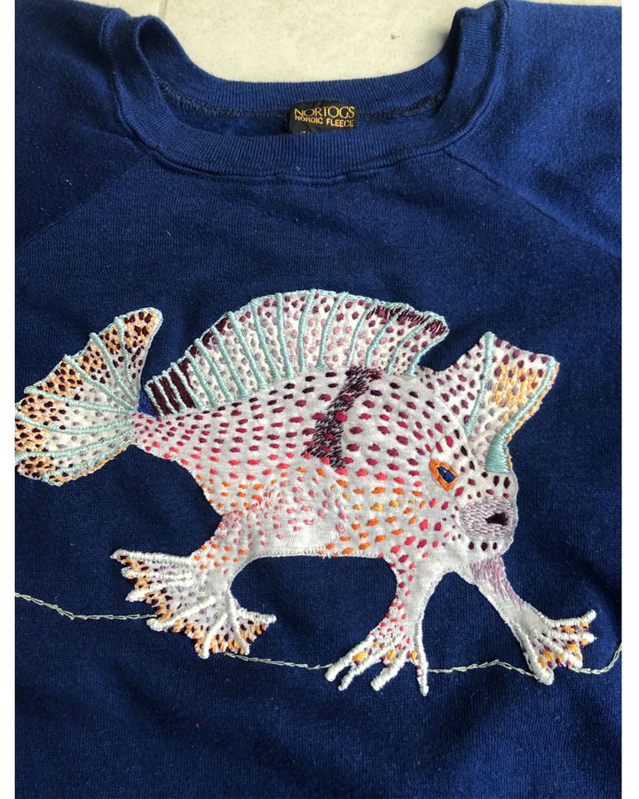 Tessa Solomons' embroidery is inspired by sea creatures and 'the genius of nature' (Credit: Tessa Solomons)