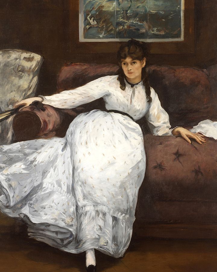 In Repose (1871), Manet showed Morisot in an unconventional, informal posture (Credit: Getty Images)