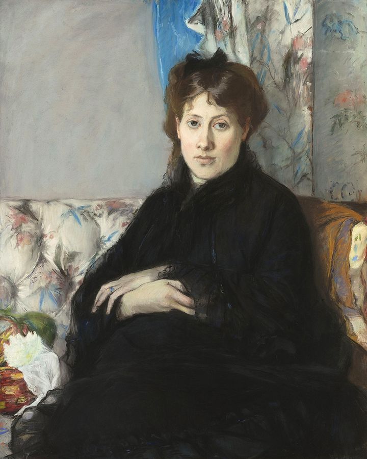 Morisot's Portrait of Madame Pontillon (1871) also hints at a restlessness in Edma's hands (Credit: Getty Images)