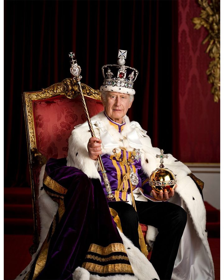 Portrait of King Charles III by Hugo Burnand (Credit: Hugo Burnand/ Royal Household 2023)
