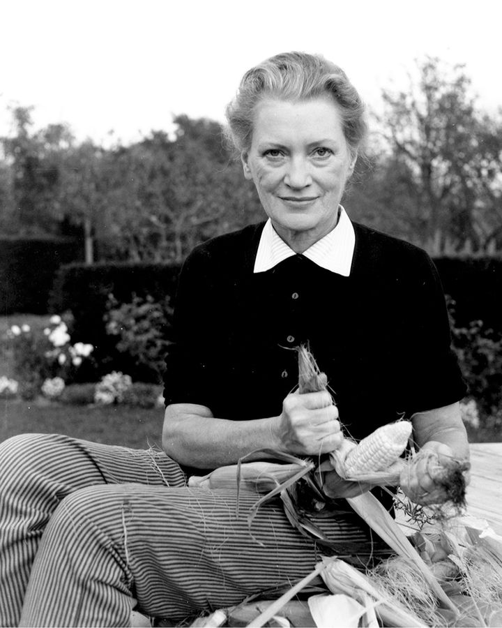 Lee Miller in the gardens at Farley's in 1960, photographed by her husband, artist Roland Penrose (Photo: Roland Penrose/Lee Miller Archive)