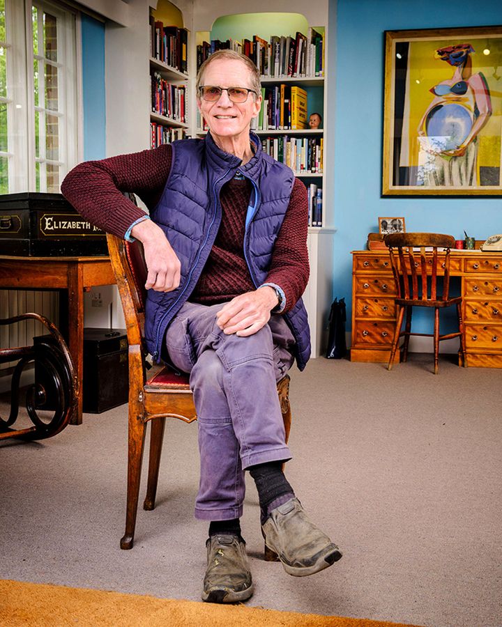 Lee Miller and Roland Penrose's son, Antony Penrose, at Farley's Farmhouse (Photo courtesy of Alamy)