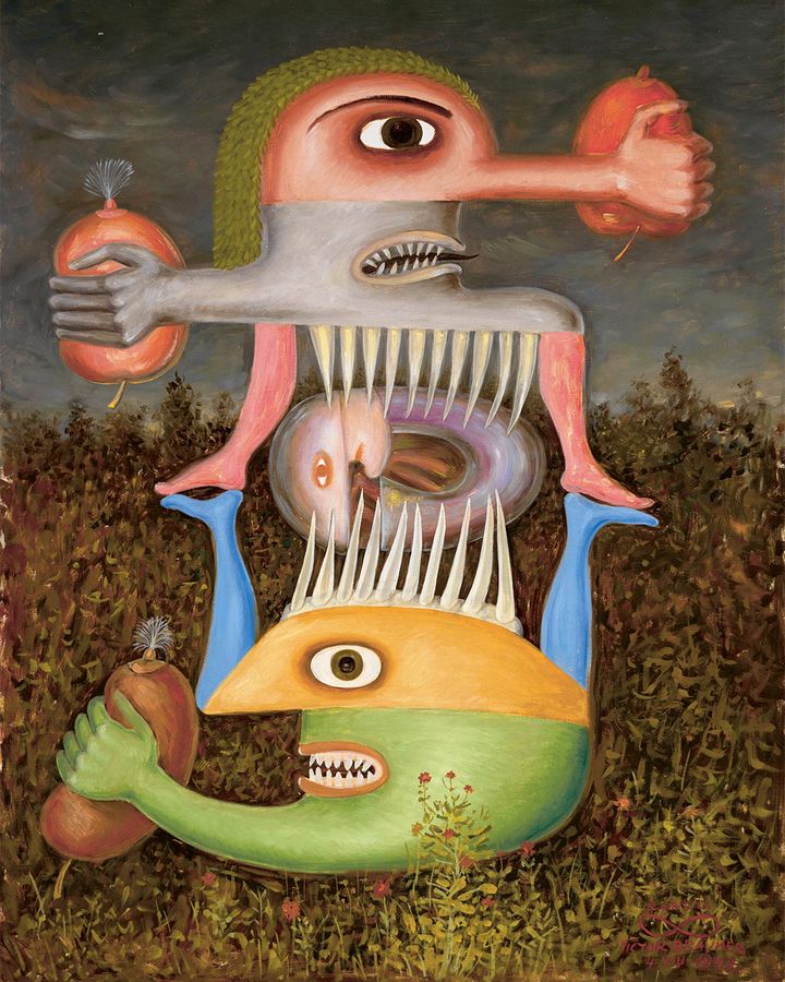 Totem of Wounded Subjectivity II by Victor Brauner (1948) (Credit: VG Bild-Kunst Bonn 2024/ Center Pompidou)