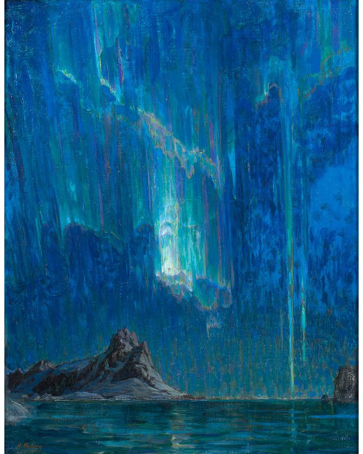 Anna Boberg's Northern Lights, Study from North Norway (1901) speaks to the Romantic notion of "the sublime" (Credit: Anna Danielsson/ National Museum, Stockholm)