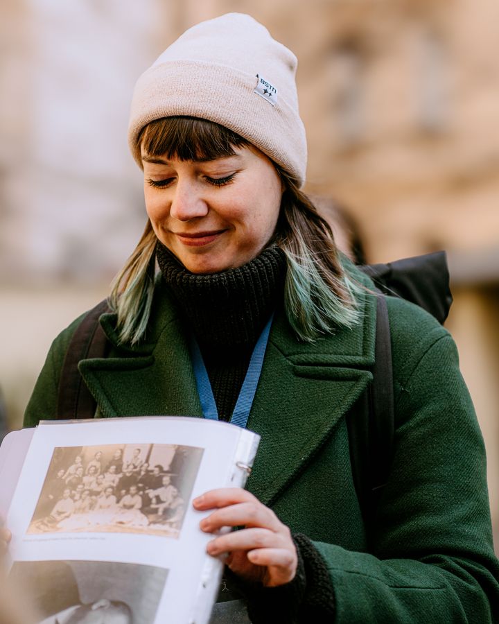 Averil Huck launched Prague Feminist Tours in summer 2023 (Credit: Marie Kobylková)