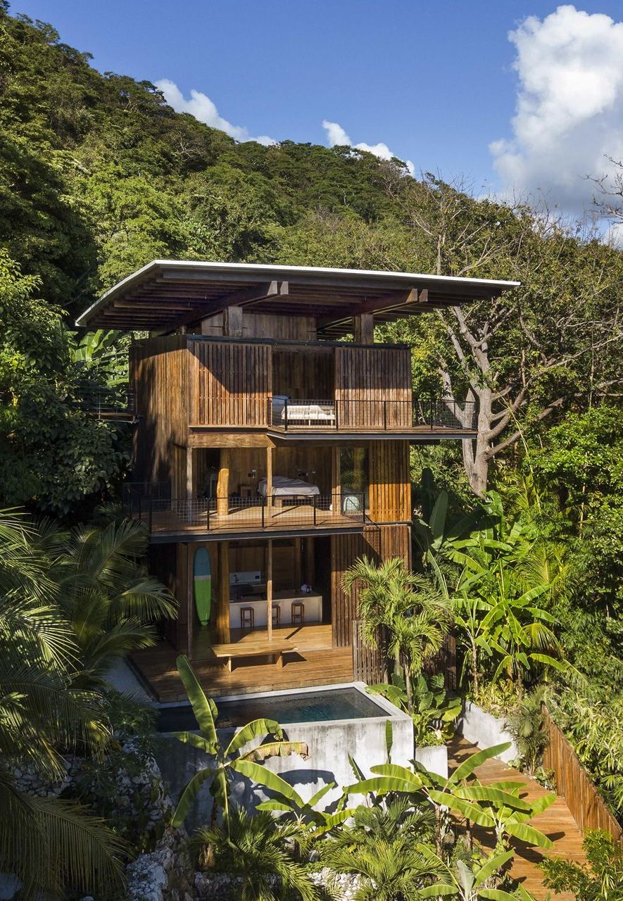 The Treehouse in Costa Rica is a stunning, three-storey tower created in local timber (Credit: Olson Kundig)