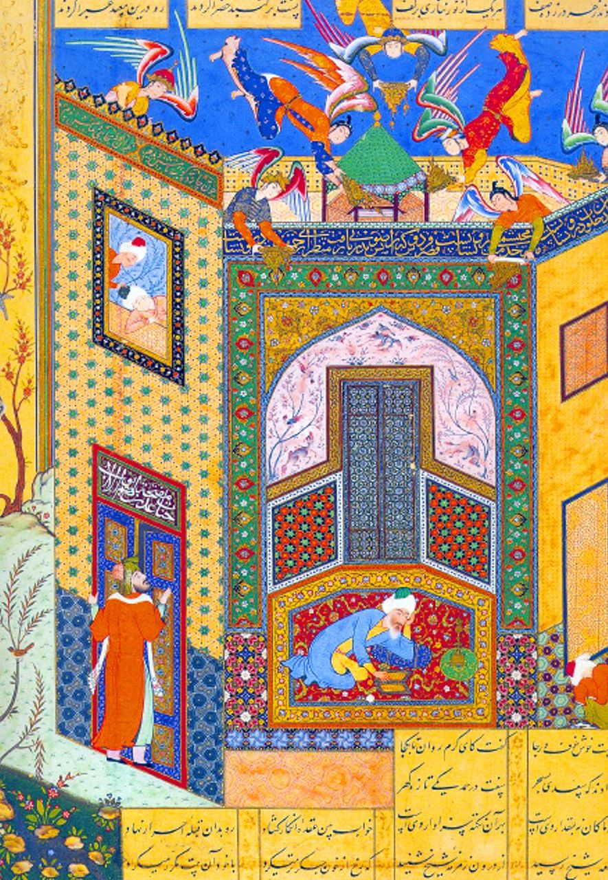 Sa’di is the central figure in this 16th-Century manuscript that highlights the poet’s mysticism (Credit: Alamy)