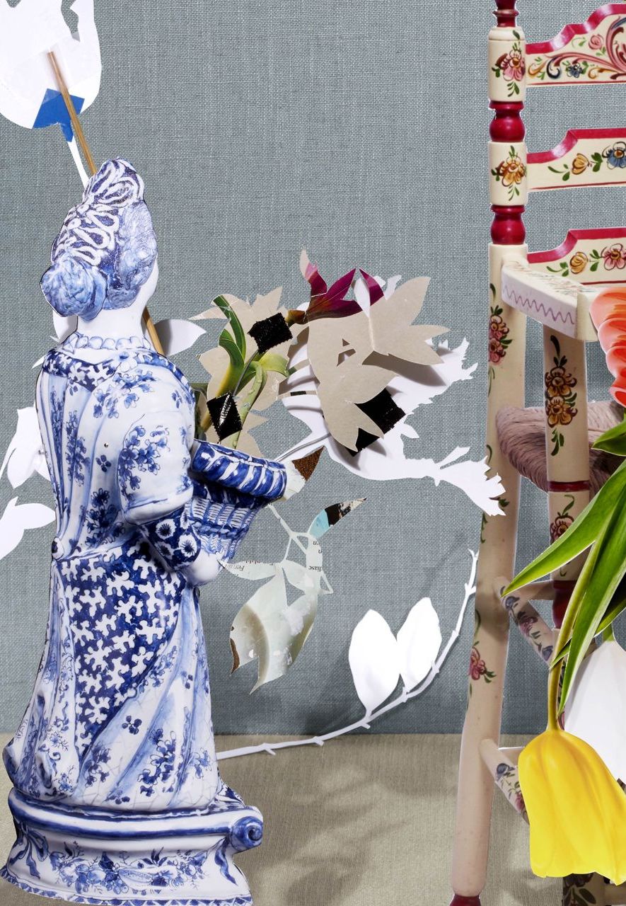 Contemporary designers Scheltens & Abbenes were inspired by Delftware to create a wall covering for the Palace Huis ten Bosch (Credit: Scheltens and Abbenes)