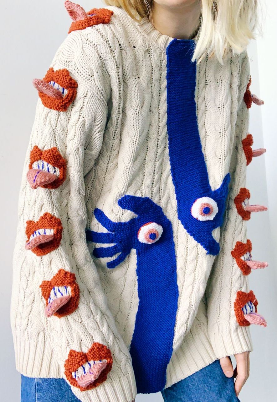 Icelandic designer Yr Johannsdottir is known for her Cubist-inspired sweaters (Credit: Yr Johannsdottir)
