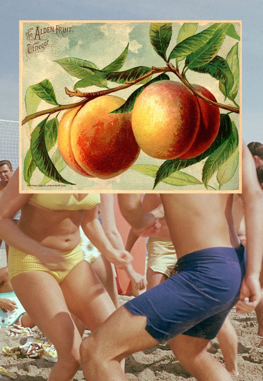 The French expression 'I have a peach', meaning 'I'm excited', is one of the country's many gastronomic metaphors (Credit: Getty Images)