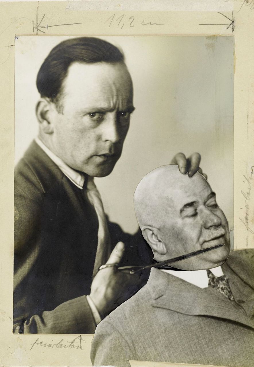 Use Photo as a Weapon! (1929) sees the artist cutting off the head of the Berlin police chief (Credit: Akademie der Kunste)