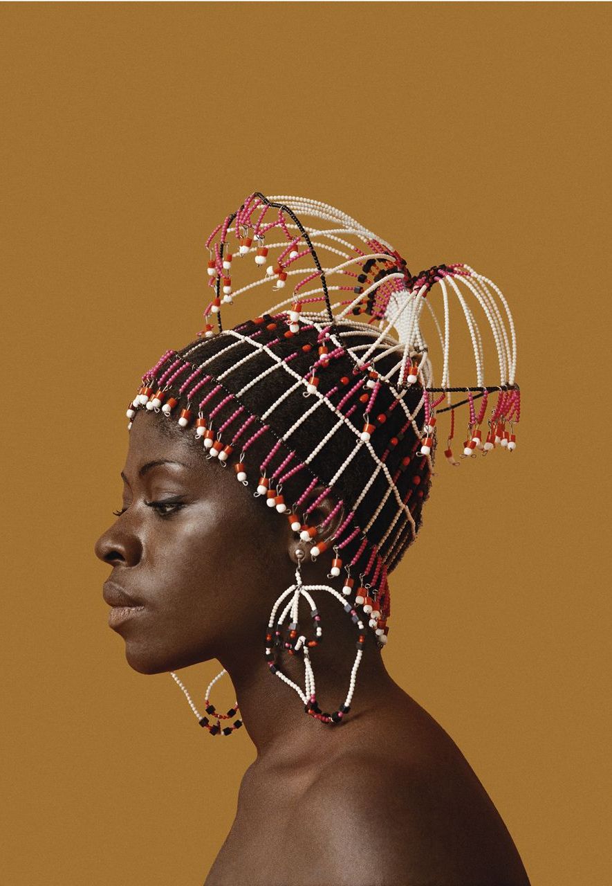 This portrait of the photographer's wife, Sikolo Brathwaite, is displayed at the Black is Beautiful exhibition (Credit: Courtesy of the artist and Philip Martin Gallery, LA)