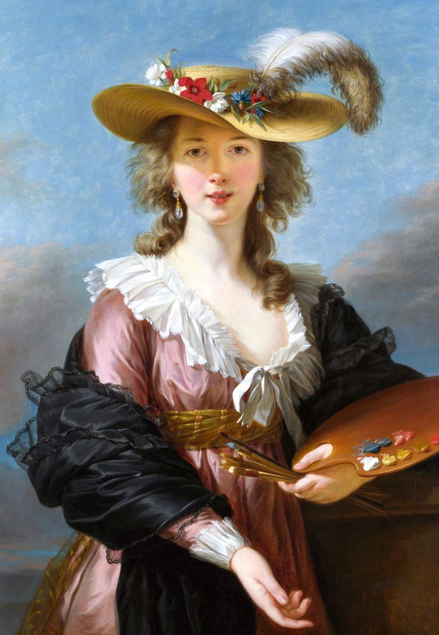 Self-portrait, 1782, of Louise Elisabeth Vigee Le Brun, one of many accomplished Frenchwomen of the 18th Century (Credit: Alamy)