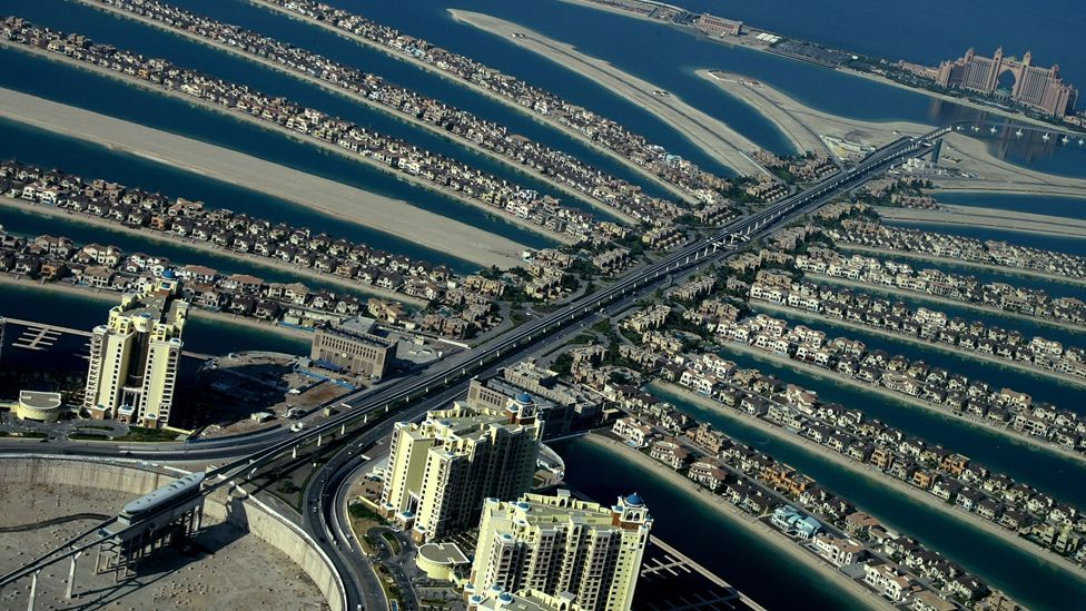 Humanity now even has the ability to create new islands (Copyright: AFP)