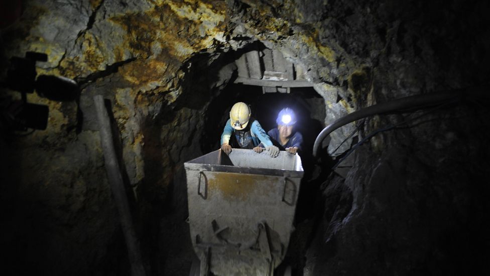 Workers in the Cerro Rico mines work under stifling, confined conditions for hours on end, and die on average before the age of 35. (Copyright: Getty Images) Workers in the Cerro Rico mines work under stifling, confined conditions for hours on end, and die on average before the age of 35. (Copyright: Getty Images)