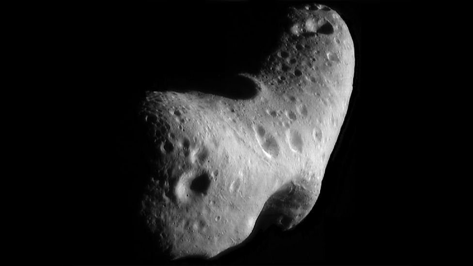 A close-up view of Eros taken by Nasa's Spitzer Space Telescope (Copyright: Nasa)