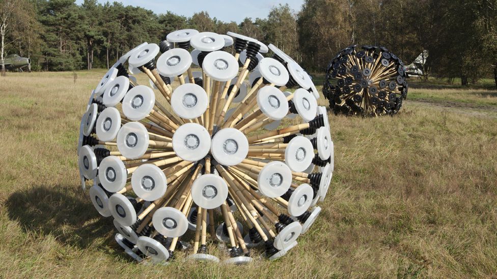 The Mine Kafon is a cheap, wind-blown mine clearance device made primarily from bamboo, plastic and iron. (Copyright: Massoud Hassani) The Mine Kafon is a cheap, wind-blown mine clearance device made primarily from bamboo, plastic and iron. (Copyright: Massoud Hassani)