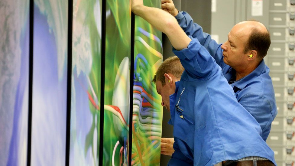 Although the machine is now complete, it will only begin to be used to its full potential in in early 2013. (Copyright: ORNL)