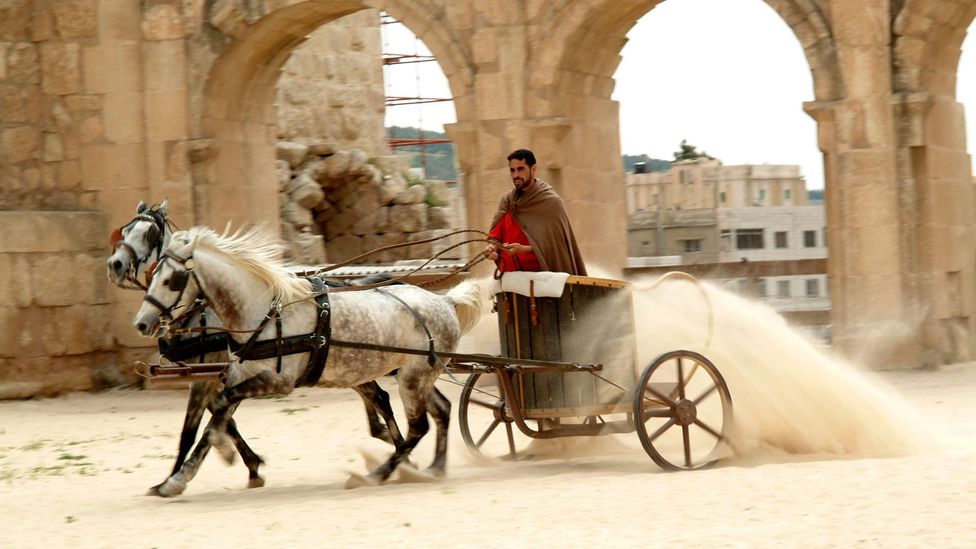 Chariot racing in the ancient Roman city Jerash - BBC Travel