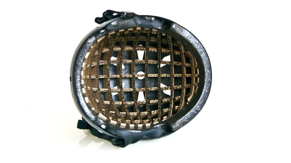If the person wearing the hat is involved in a crash, the material’s hexagonal air pockets collapse to absorb the impact. (Copyright: Anirudha Surabhi) If the person wearing the hat is involved in a crash, the material’s hexagonal air pockets collapse to absorb the impact. (Copyright: Anirudha Surabhi)