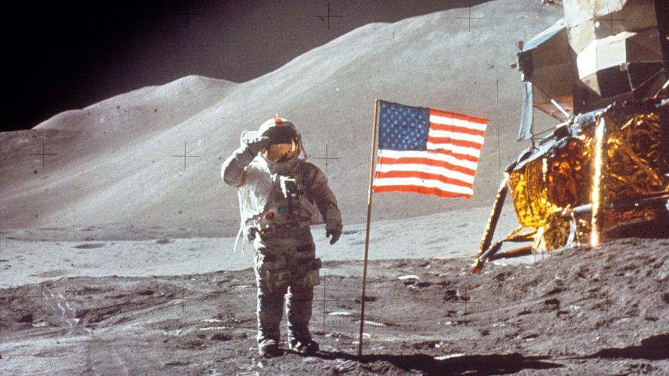 The two astronauts spent nearly three days on the Moon, of which nearly one third was spent outside the Lunar Module Falcon (Copyright: Nasa) The two astronauts spent nearly three days on the Moon, of which nearly one third was spent outside the Lunar Module Falcon (Copyright: Nasa)