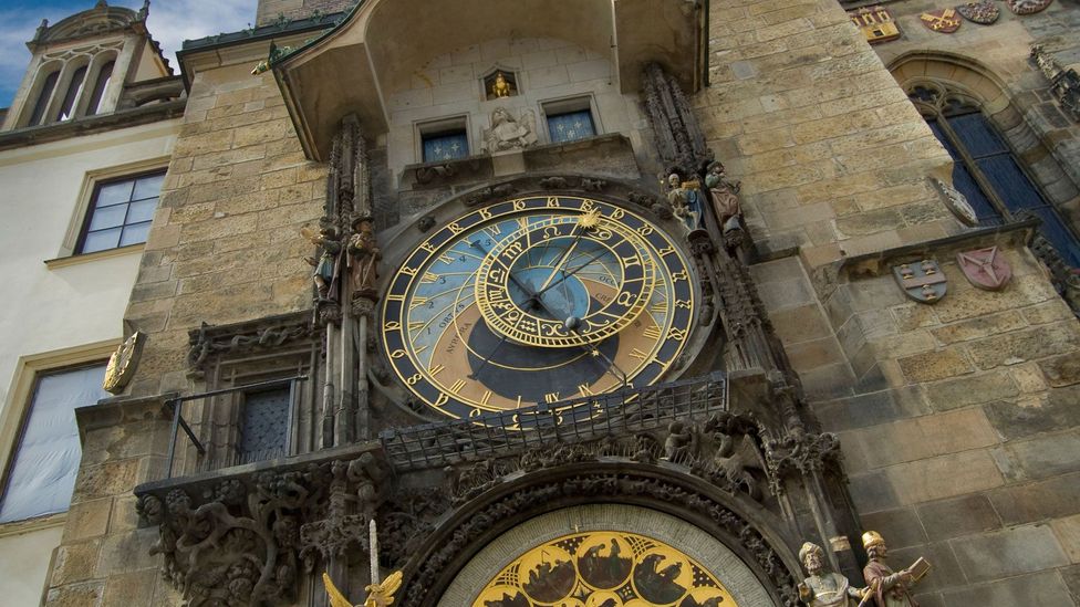 Prague, Hanus, Old Town Hall Tower, clock, clock tower, Czech Republic Prague, Hanus, Old Town Hall Tower, clock, clock tower, Czech Republic