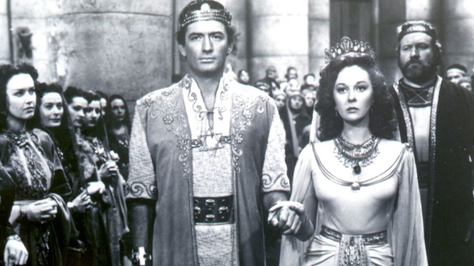 A Bible movie came top in 1951 as well, with David and Bathsheba (starring Gregory Peck and Susan Hayward) the highest-grossing film in US cinemas. (Rex Features) A Bible movie came top in 1951 as well, with David and Bathsheba (starring Gregory Peck and Susan Hayward) the highest-grossing film in US cinemas. (Rex Features)