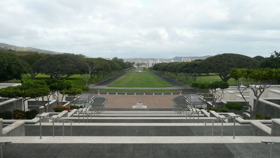The National Memorial Cemetery of the Pacific in Honolulu The National Memorial Cemetery of the Pacific in Honolulu