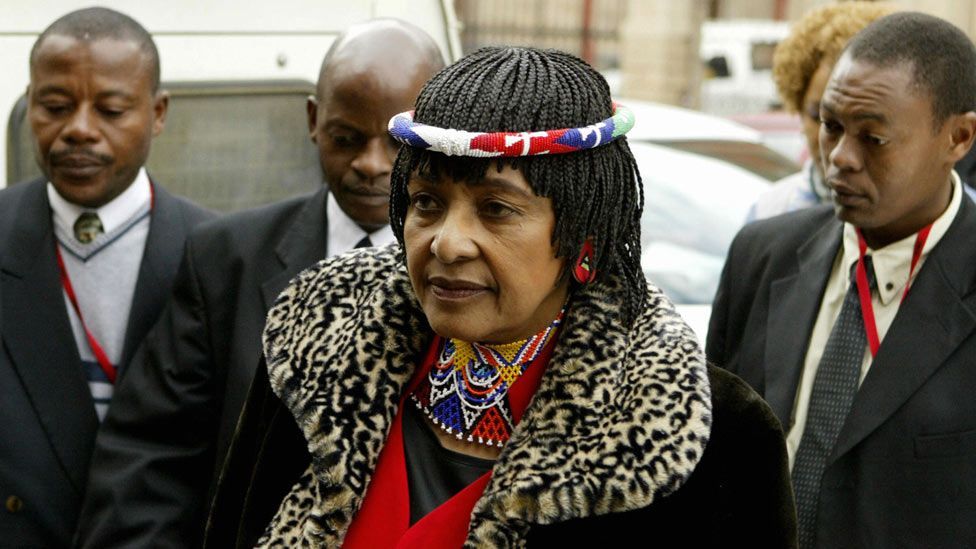 She has worn similar furs on numerous occasions, including to court, such as this appearance at Pretoria High Court on 21 June 2004. (Getty Images)