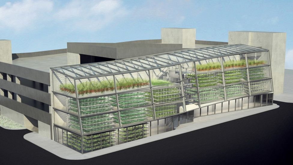 Vertical Harvest’s three-storey-tall hydroponic greenhouse is expected to produce an annual yield of 40 tonnes of fruit and vegetables a year. (Copyright: Vertical Harvest) Vertical Harvest’s three-storey-tall hydroponic greenhouse is expected to produce an annual yield of 40 tonnes of fruit and vegetables a year. (Copyright: Vertical Harvest)