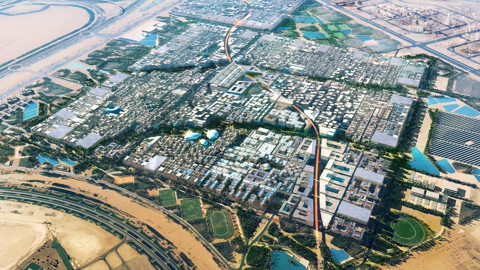 The ambitious Masdar City is intended to be energy-sufficient. The Abu Dhabi city will use solar energy and other renewables , and will be car-free. (Copyright: Masdar City) The ambitious Masdar City is intended to be energy-sufficient. The Abu Dhabi city will use solar energy and other renewables , and will be car-free. (Copyright: Masdar City)