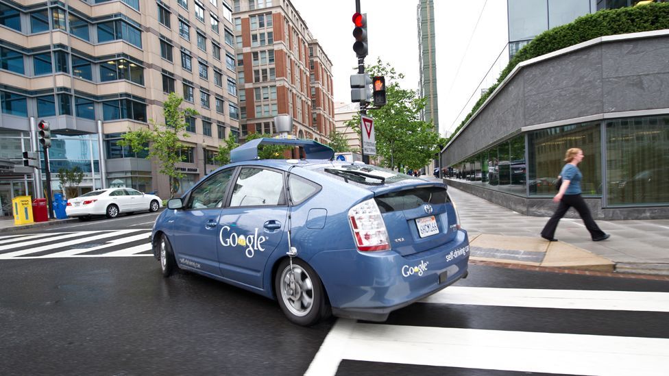 Google’s driverless car is a converted Toyota Prius. In US road-testing, it has driven without incident using on-board sensors to maintain safe distances. (Copyright: Getty Images)