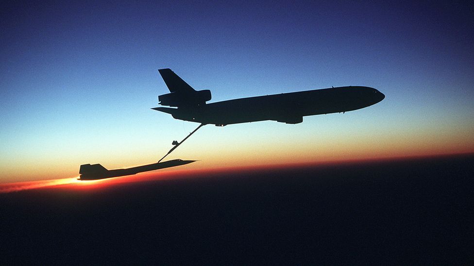 The SR-71 was taken out of service in the 1990s. Its reconnaissance role is now undertaken by satellites, as no other aircraft can match its abilities. (Copyright: Getty Images) The SR-71 was taken out of service in the 1990s. Its reconnaissance role is now undertaken by satellites, as no other aircraft can match its abilities. (Copyright: Getty Images)