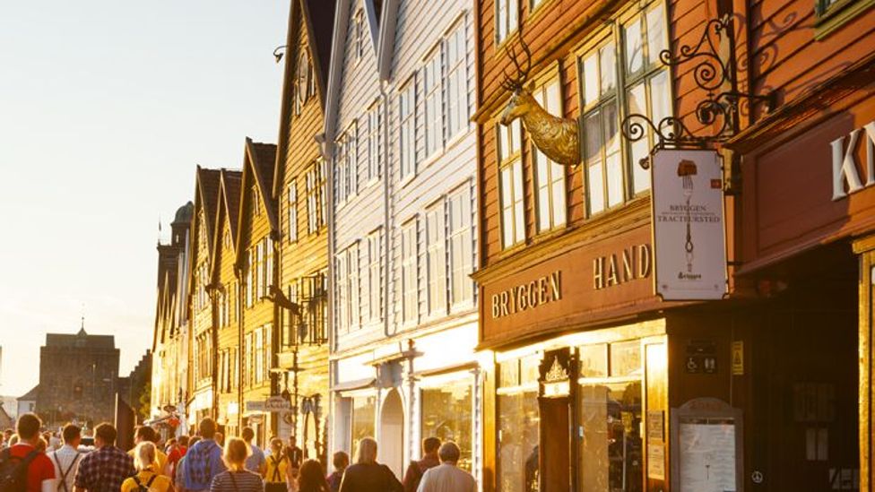 Bryggen wharf norway Bryggen wharf norway