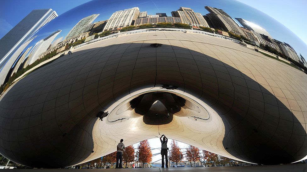 Anish Kapoor's Cloud Gate, aka The Bean stands in Chicago's Millennium Park where it is both a brilliant visual spectacle and a tourist attraction. (Getty Images)