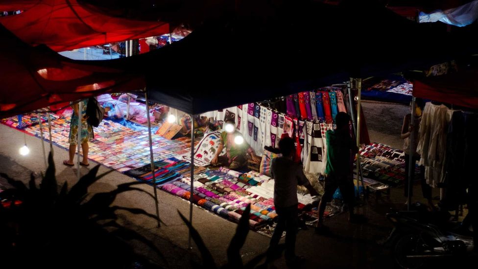 The Luang Prabang night market