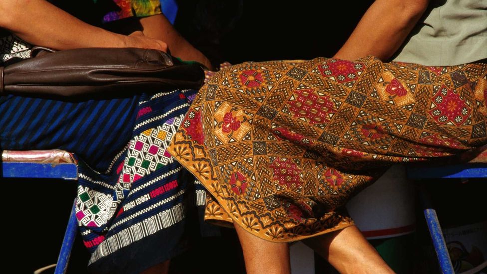Many Laotian textiles are made into skirts