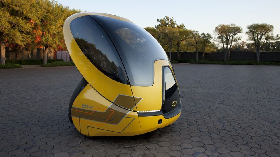 New cars designs like General Motors' ENV concept will take human drivers out of the equation – turning cars into autonomous taxis. (Copyright: General Motors) New cars designs like General Motors' ENV concept will take human drivers out of the equation – turning cars into autonomous taxis. (Copyright: General Motors)