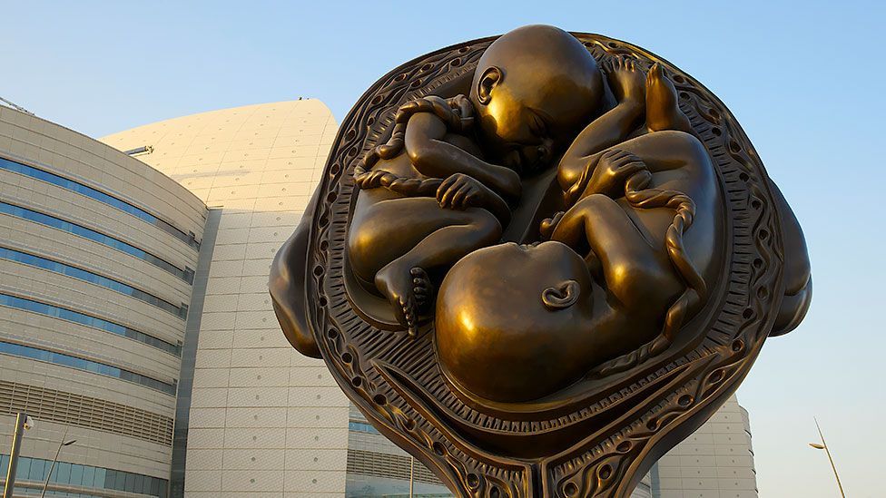 The Miraculous Journey is located at the Sidra Medical and Research Center outside of Doha and has been well received by critics. (Damien Hirst and Science Ltd)