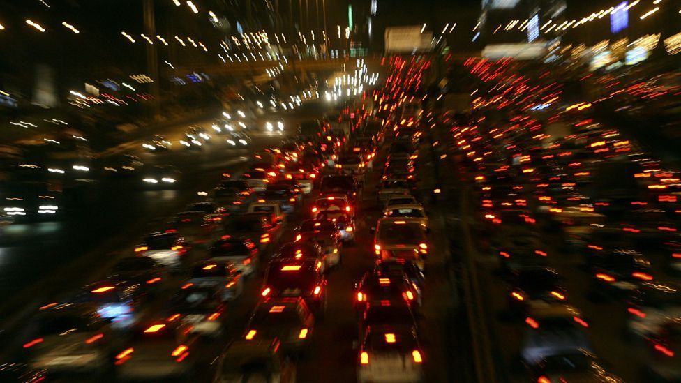 As the world’s megacities sprawl and more people in developing countries can afford cars, the number of automobiles on the world’s roads are expected to top three billion. (SPL)