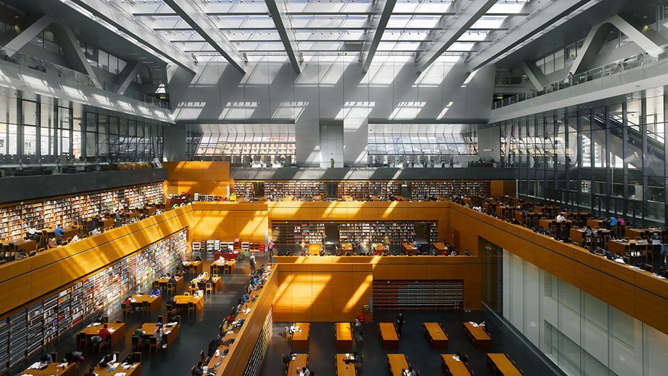 Jürgen Engel’s National Library of China in Beijing houses approximately 12m books and is visited by an estimated 12,000 people each day. Jürgen Engel’s National Library of China in Beijing houses approximately 12m books and is visited by an estimated 12,000 people each day.
