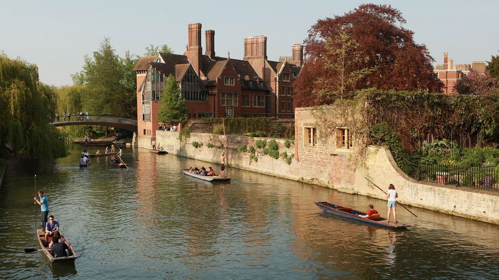 Punting along the River Cam