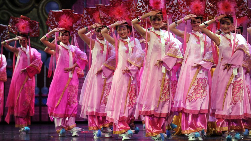 The Manchu delegation at the 2012 Ethnic Minorities Arts Festival (Corbis)