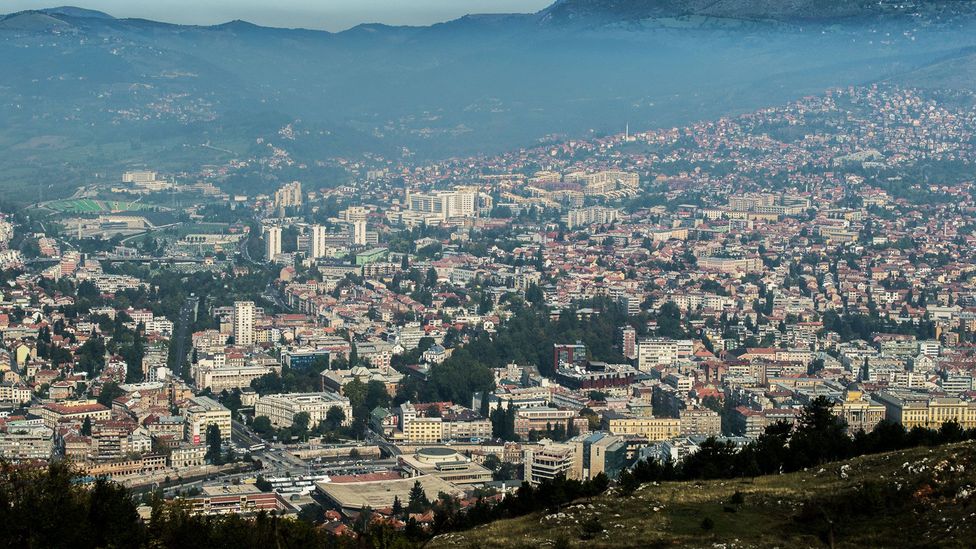 Where snipers once stood: the view of Sarajevo from Zlatiste. (Sameena Jarosz)