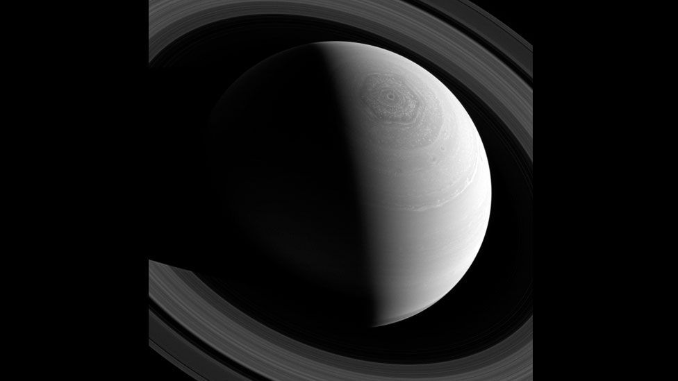 Saturn, shot by the Cassini spacecraft using special filters, as it flew past approximately 1.6 million miles (2.56 million km) away. (Nasa/JPL-Caltech/SSI/Reuters) Saturn, shot by the Cassini spacecraft using special filters, as it flew past approximately 1.6 million miles (2.56 million km) away. (Nasa/JPL-Caltech/SSI/Reuters)
